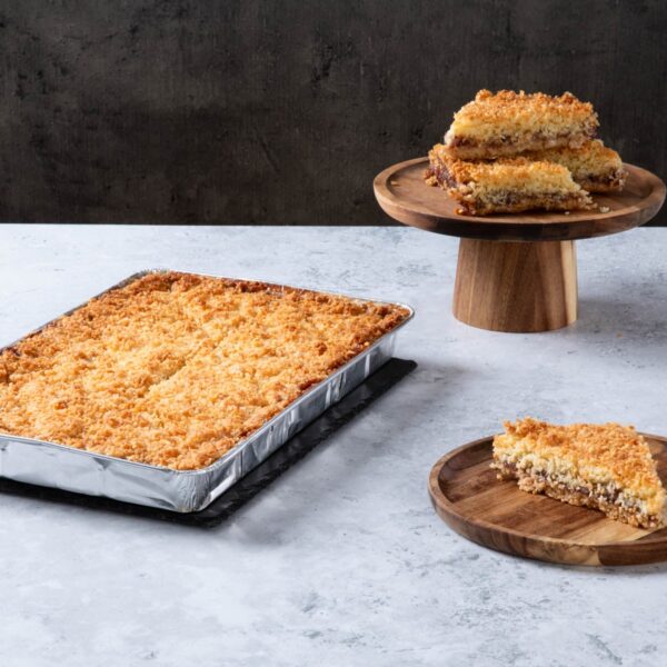 Raspberry & Coconut Slice Traybake - single tray